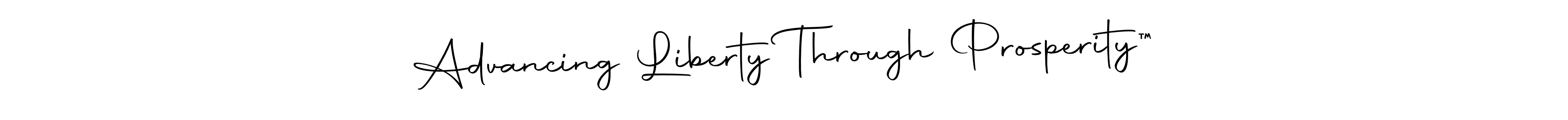 Advancing Liberty Through Prosperity™ stylish signature style. Best Handwritten Sign (Autography-DOLnW) for my name. Handwritten Signature Collection Ideas for my name Advancing Liberty Through Prosperity™. Advancing Liberty Through Prosperity™ signature style 10 images and pictures png