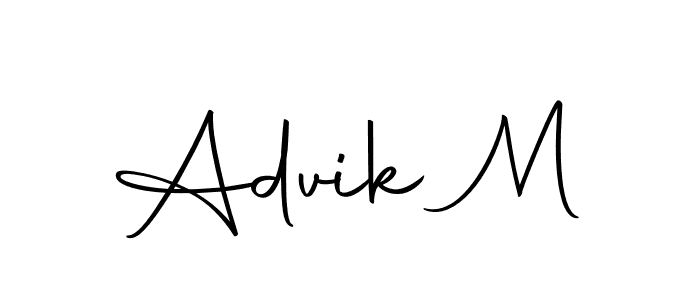 Similarly Autography-DOLnW is the best handwritten signature design. Signature creator online .You can use it as an online autograph creator for name Advik M. Advik M signature style 10 images and pictures png