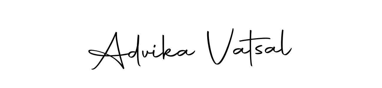 Design your own signature with our free online signature maker. With this signature software, you can create a handwritten (Autography-DOLnW) signature for name Advika Vatsal. Advika Vatsal signature style 10 images and pictures png