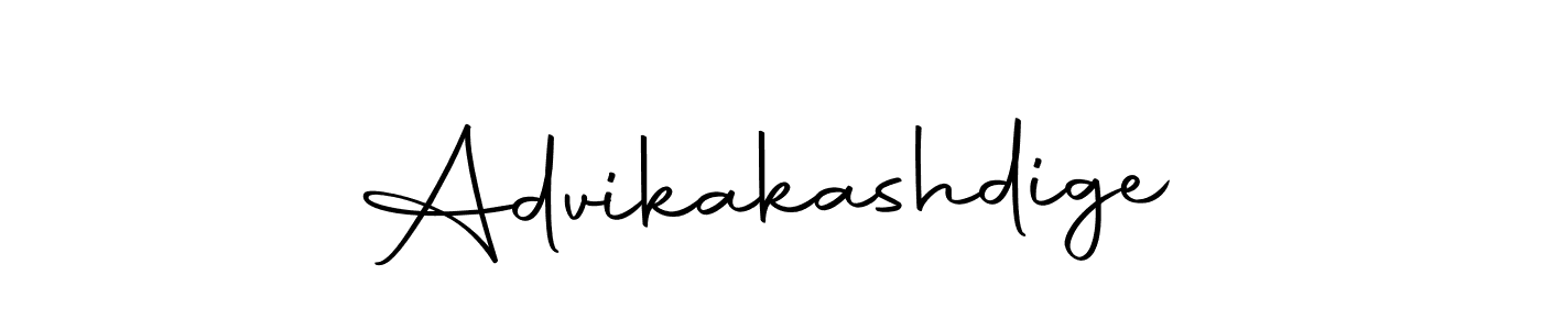 Design your own signature with our free online signature maker. With this signature software, you can create a handwritten (Autography-DOLnW) signature for name Advikakashdige. Advikakashdige signature style 10 images and pictures png