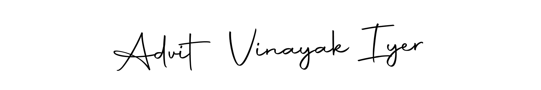 Use a signature maker to create a handwritten signature online. With this signature software, you can design (Autography-DOLnW) your own signature for name Advit Vinayak Iyer. Advit Vinayak Iyer signature style 10 images and pictures png