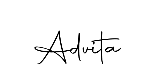 You should practise on your own different ways (Autography-DOLnW) to write your name (Advita) in signature. don't let someone else do it for you. Advita signature style 10 images and pictures png