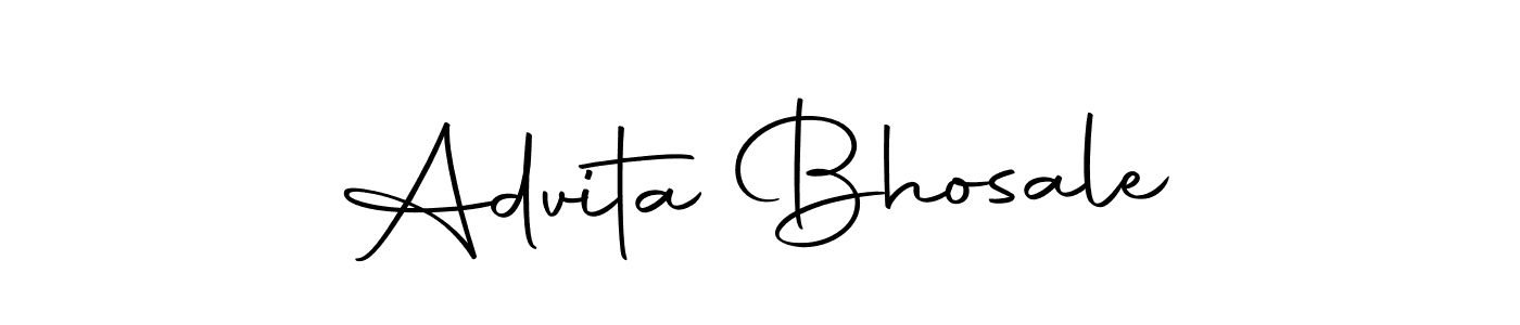 Use a signature maker to create a handwritten signature online. With this signature software, you can design (Autography-DOLnW) your own signature for name Advita Bhosale. Advita Bhosale signature style 10 images and pictures png