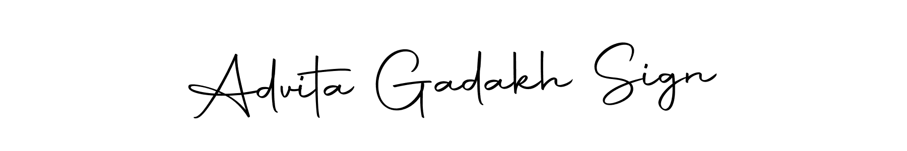 Make a short Advita Gadakh Sign signature style. Manage your documents anywhere anytime using Autography-DOLnW. Create and add eSignatures, submit forms, share and send files easily. Advita Gadakh Sign signature style 10 images and pictures png