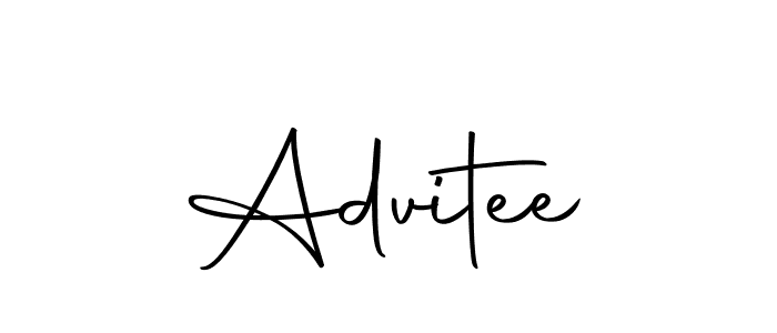 Create a beautiful signature design for name Advitee. With this signature (Autography-DOLnW) fonts, you can make a handwritten signature for free. Advitee signature style 10 images and pictures png