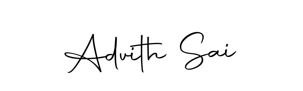 Create a beautiful signature design for name Advith Sai. With this signature (Autography-DOLnW) fonts, you can make a handwritten signature for free. Advith Sai signature style 10 images and pictures png