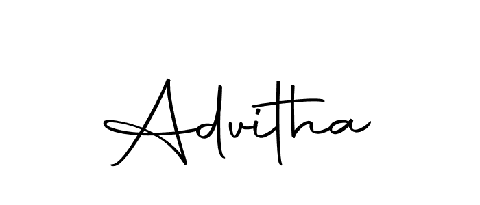 Create a beautiful signature design for name Advitha. With this signature (Autography-DOLnW) fonts, you can make a handwritten signature for free. Advitha signature style 10 images and pictures png