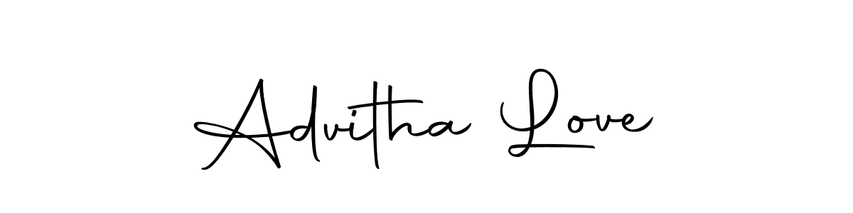 Also we have Advitha Love name is the best signature style. Create professional handwritten signature collection using Autography-DOLnW autograph style. Advitha Love signature style 10 images and pictures png