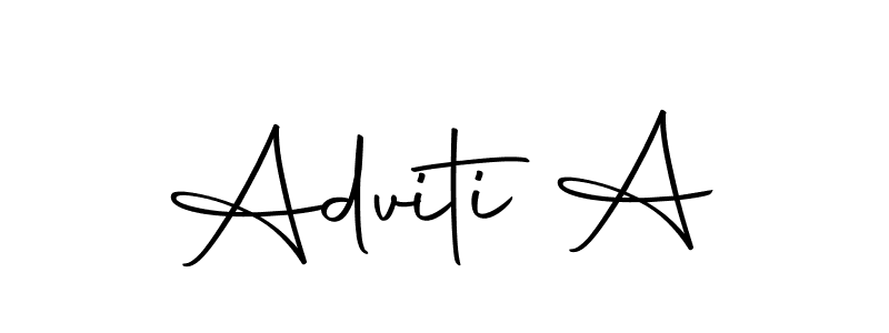 Make a beautiful signature design for name Adviti A. Use this online signature maker to create a handwritten signature for free. Adviti A signature style 10 images and pictures png