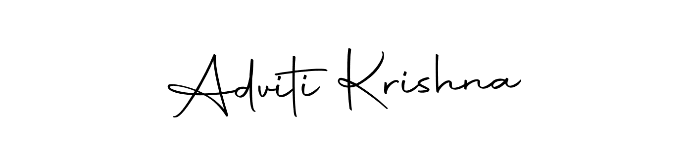 Also we have Adviti Krishna name is the best signature style. Create professional handwritten signature collection using Autography-DOLnW autograph style. Adviti Krishna signature style 10 images and pictures png