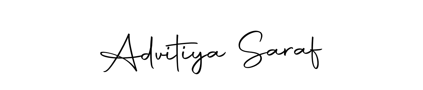 Create a beautiful signature design for name Advitiya Saraf. With this signature (Autography-DOLnW) fonts, you can make a handwritten signature for free. Advitiya Saraf signature style 10 images and pictures png