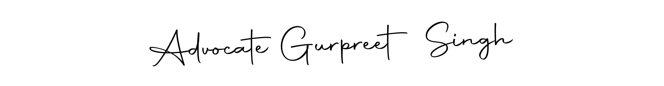 Create a beautiful signature design for name Advocate Gurpreet Singh. With this signature (Autography-DOLnW) fonts, you can make a handwritten signature for free. Advocate Gurpreet Singh signature style 10 images and pictures png