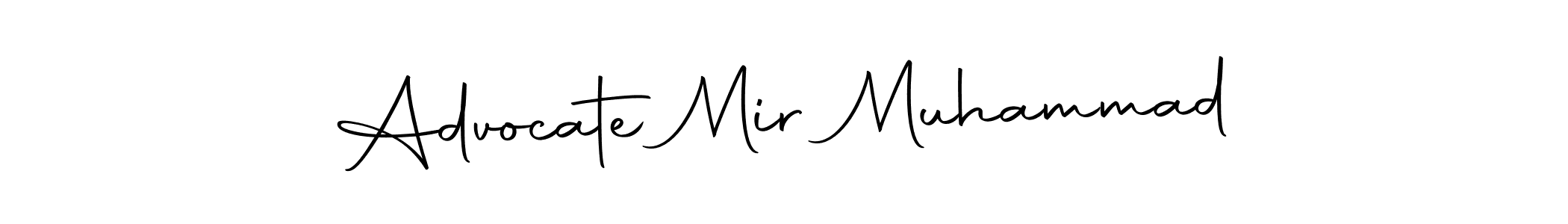 Create a beautiful signature design for name Advocate Mir Muhammad. With this signature (Autography-DOLnW) fonts, you can make a handwritten signature for free. Advocate Mir Muhammad signature style 10 images and pictures png