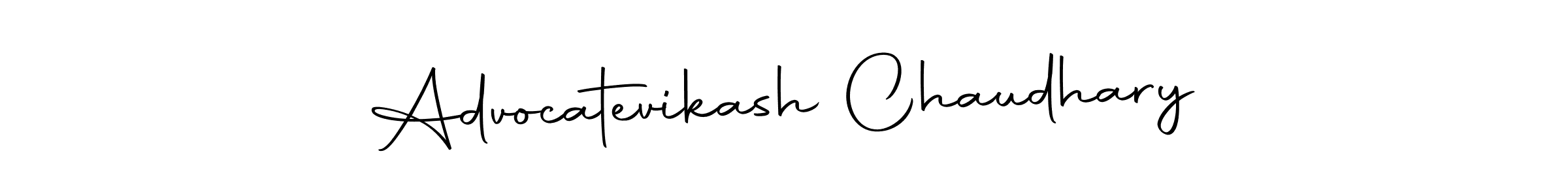 Make a beautiful signature design for name Advocatevikash Chaudhary. Use this online signature maker to create a handwritten signature for free. Advocatevikash Chaudhary signature style 10 images and pictures png