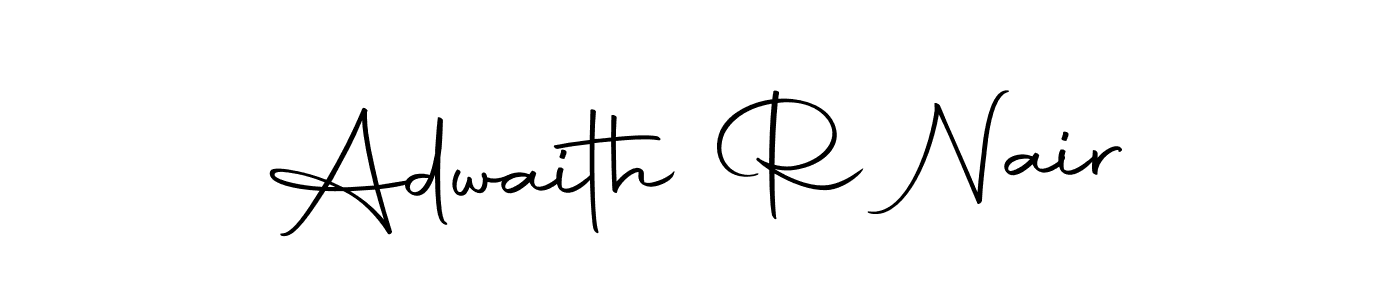 The best way (Autography-DOLnW) to make a short signature is to pick only two or three words in your name. The name Adwaith R Nair include a total of six letters. For converting this name. Adwaith R Nair signature style 10 images and pictures png