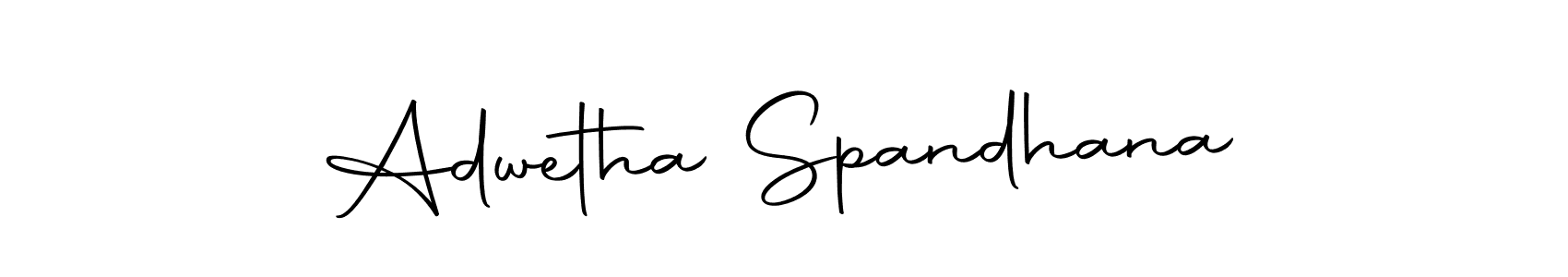 Adwetha Spandhana stylish signature style. Best Handwritten Sign (Autography-DOLnW) for my name. Handwritten Signature Collection Ideas for my name Adwetha Spandhana. Adwetha Spandhana signature style 10 images and pictures png