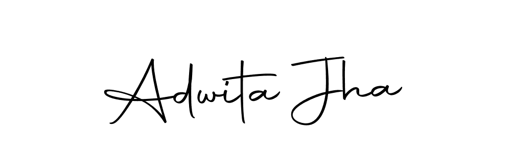 Design your own signature with our free online signature maker. With this signature software, you can create a handwritten (Autography-DOLnW) signature for name Adwita Jha. Adwita Jha signature style 10 images and pictures png