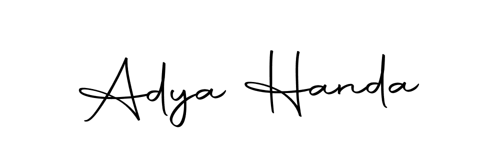 Adya Handa stylish signature style. Best Handwritten Sign (Autography-DOLnW) for my name. Handwritten Signature Collection Ideas for my name Adya Handa. Adya Handa signature style 10 images and pictures png