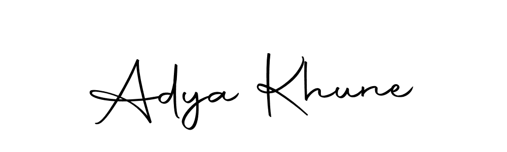 Here are the top 10 professional signature styles for the name Adya Khune. These are the best autograph styles you can use for your name. Adya Khune signature style 10 images and pictures png