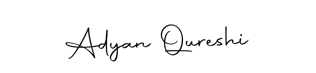 How to make Adyan Qureshi name signature. Use Autography-DOLnW style for creating short signs online. This is the latest handwritten sign. Adyan Qureshi signature style 10 images and pictures png
