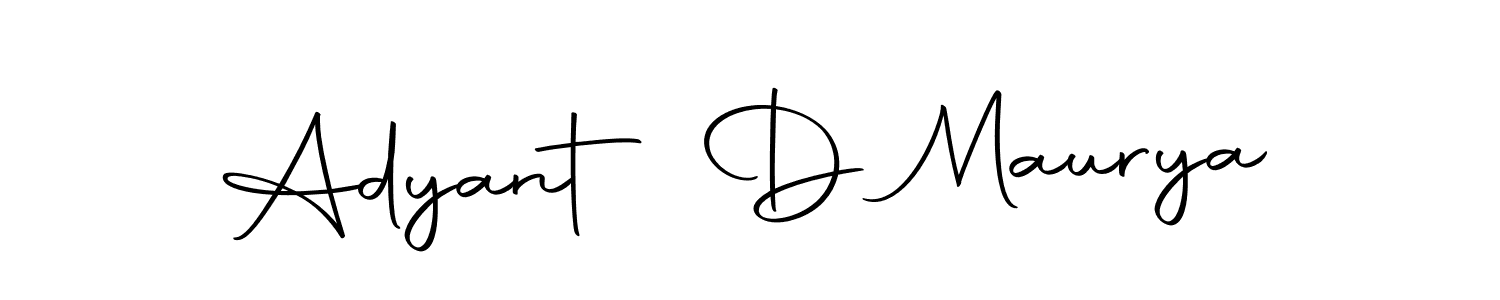 Design your own signature with our free online signature maker. With this signature software, you can create a handwritten (Autography-DOLnW) signature for name Adyant D Maurya. Adyant D Maurya signature style 10 images and pictures png