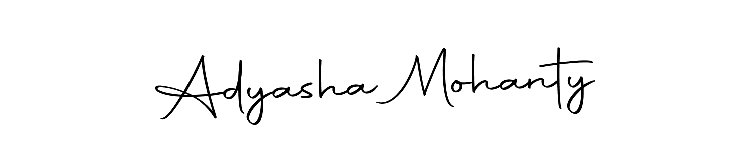 The best way (Autography-DOLnW) to make a short signature is to pick only two or three words in your name. The name Adyasha Mohanty include a total of six letters. For converting this name. Adyasha Mohanty signature style 10 images and pictures png