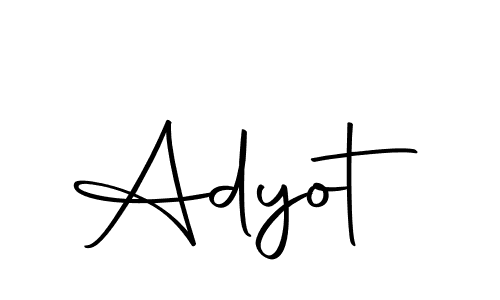 Use a signature maker to create a handwritten signature online. With this signature software, you can design (Autography-DOLnW) your own signature for name Adyot. Adyot signature style 10 images and pictures png