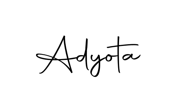 You should practise on your own different ways (Autography-DOLnW) to write your name (Adyota) in signature. don't let someone else do it for you. Adyota signature style 10 images and pictures png