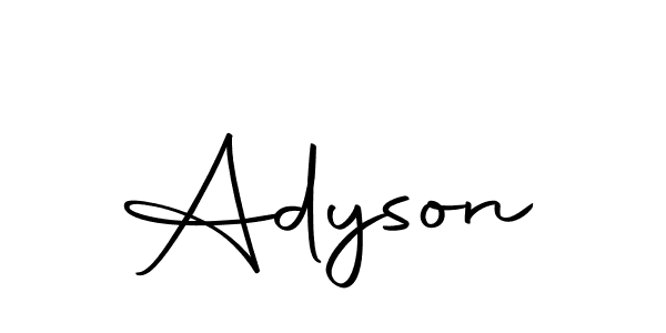 You should practise on your own different ways (Autography-DOLnW) to write your name (Adyson) in signature. don't let someone else do it for you. Adyson signature style 10 images and pictures png