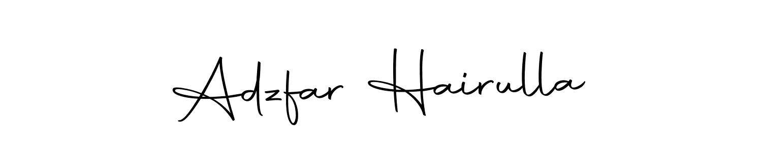 Similarly Autography-DOLnW is the best handwritten signature design. Signature creator online .You can use it as an online autograph creator for name Adzfar Hairulla. Adzfar Hairulla signature style 10 images and pictures png