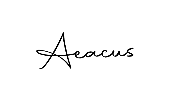 Use a signature maker to create a handwritten signature online. With this signature software, you can design (Autography-DOLnW) your own signature for name Aeacus. Aeacus signature style 10 images and pictures png