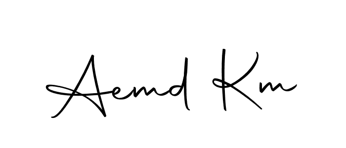 This is the best signature style for the Aemd Km name. Also you like these signature font (Autography-DOLnW). Mix name signature. Aemd Km signature style 10 images and pictures png