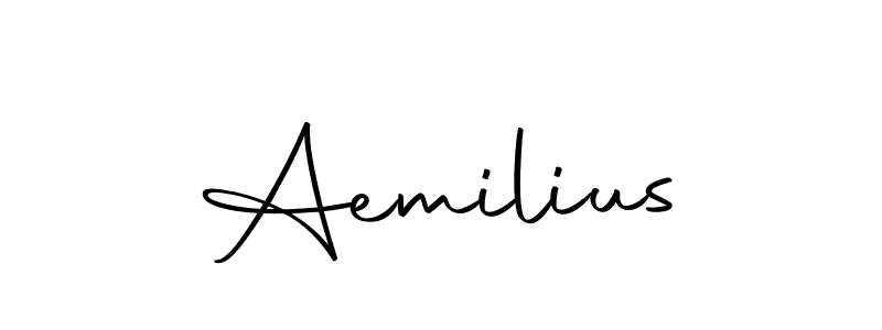 Design your own signature with our free online signature maker. With this signature software, you can create a handwritten (Autography-DOLnW) signature for name Aemilius. Aemilius signature style 10 images and pictures png