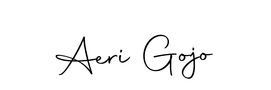 You should practise on your own different ways (Autography-DOLnW) to write your name (Aeri Gojo) in signature. don't let someone else do it for you. Aeri Gojo signature style 10 images and pictures png