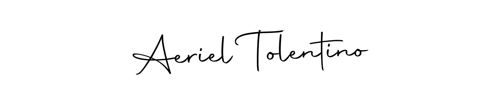 It looks lik you need a new signature style for name Aeriel Tolentino. Design unique handwritten (Autography-DOLnW) signature with our free signature maker in just a few clicks. Aeriel Tolentino signature style 10 images and pictures png