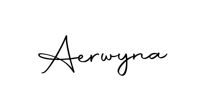 Use a signature maker to create a handwritten signature online. With this signature software, you can design (Autography-DOLnW) your own signature for name Aerwyna. Aerwyna signature style 10 images and pictures png