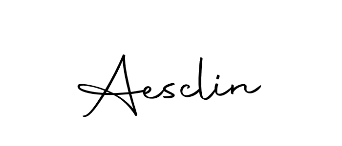 Make a beautiful signature design for name Aesclin. Use this online signature maker to create a handwritten signature for free. Aesclin signature style 10 images and pictures png