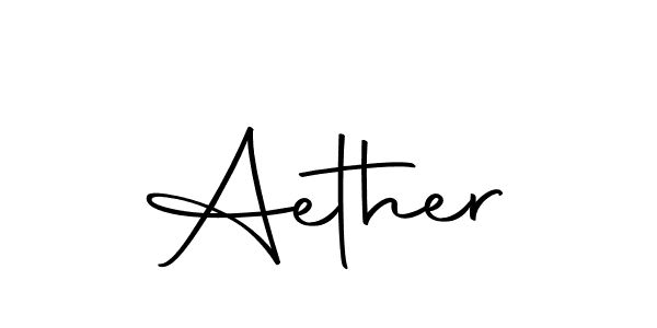 How to make Aether signature? Autography-DOLnW is a professional autograph style. Create handwritten signature for Aether name. Aether signature style 10 images and pictures png