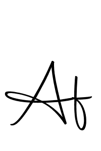 You should practise on your own different ways (Autography-DOLnW) to write your name (Af) in signature. don't let someone else do it for you. Af signature style 10 images and pictures png