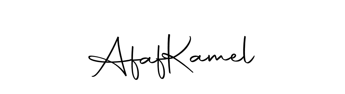 Create a beautiful signature design for name Afaf  Kamel. With this signature (Autography-DOLnW) fonts, you can make a handwritten signature for free. Afaf  Kamel signature style 10 images and pictures png