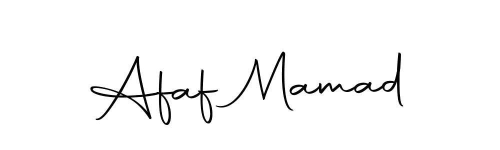 Use a signature maker to create a handwritten signature online. With this signature software, you can design (Autography-DOLnW) your own signature for name Afaf Mamad. Afaf Mamad signature style 10 images and pictures png