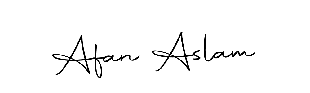 How to make Afan Aslam name signature. Use Autography-DOLnW style for creating short signs online. This is the latest handwritten sign. Afan Aslam signature style 10 images and pictures png
