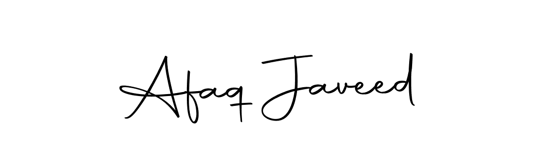 Create a beautiful signature design for name Afaq Javeed. With this signature (Autography-DOLnW) fonts, you can make a handwritten signature for free. Afaq Javeed signature style 10 images and pictures png