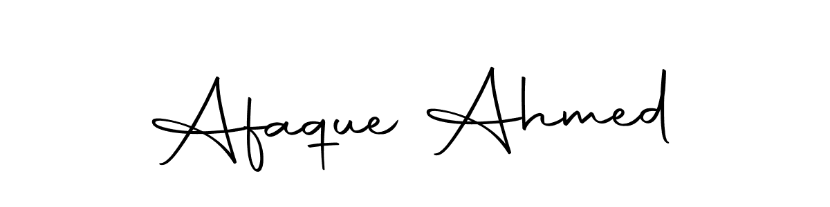 Create a beautiful signature design for name Afaque Ahmed. With this signature (Autography-DOLnW) fonts, you can make a handwritten signature for free. Afaque Ahmed signature style 10 images and pictures png