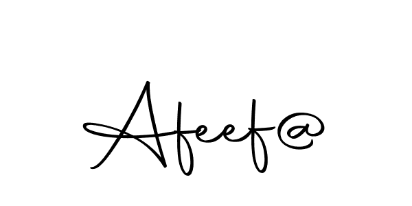 Create a beautiful signature design for name Afeef@. With this signature (Autography-DOLnW) fonts, you can make a handwritten signature for free. Afeef@ signature style 10 images and pictures png