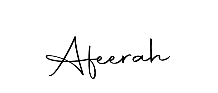 Make a beautiful signature design for name Afeerah. With this signature (Autography-DOLnW) style, you can create a handwritten signature for free. Afeerah signature style 10 images and pictures png