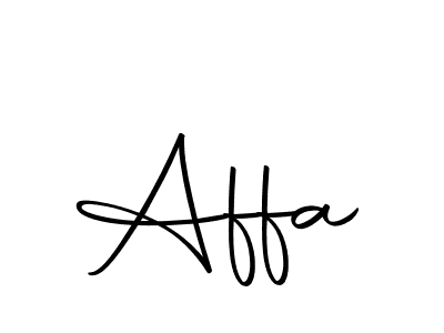 Design your own signature with our free online signature maker. With this signature software, you can create a handwritten (Autography-DOLnW) signature for name Affa. Affa signature style 10 images and pictures png