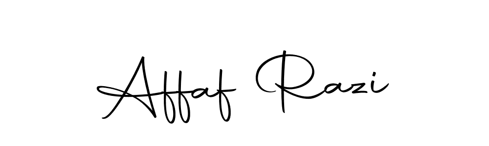 Make a beautiful signature design for name Affaf Razi. With this signature (Autography-DOLnW) style, you can create a handwritten signature for free. Affaf Razi signature style 10 images and pictures png