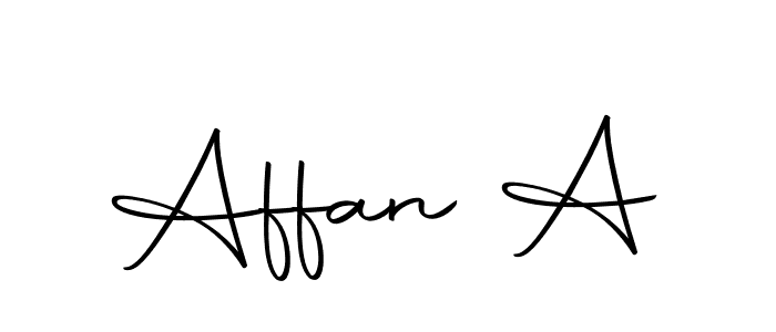 You should practise on your own different ways (Autography-DOLnW) to write your name (Affan A) in signature. don't let someone else do it for you. Affan A signature style 10 images and pictures png