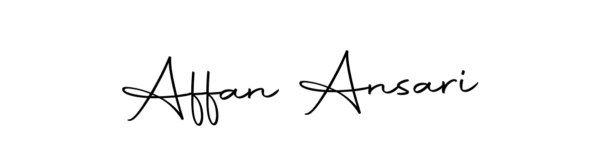 How to make Affan Ansari name signature. Use Autography-DOLnW style for creating short signs online. This is the latest handwritten sign. Affan Ansari signature style 10 images and pictures png